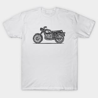R75 Classic Bike Sketch Art T-Shirt